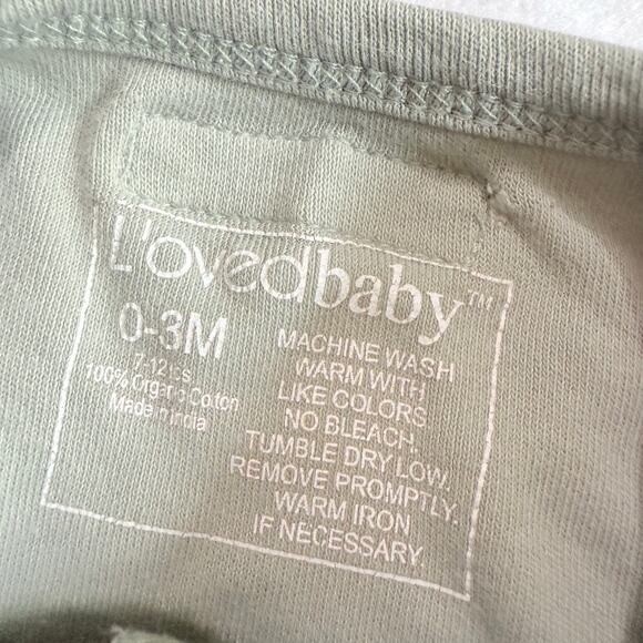 L'oved Baby Sage Green Organic Sleeper 0-3 Months Baby Boy Girl Gender Neutral - Picture 6 of 6